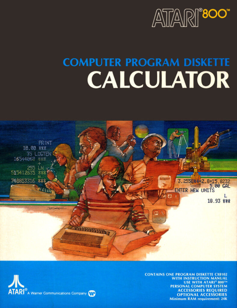 Capa do Computer Program Diskette Calculator