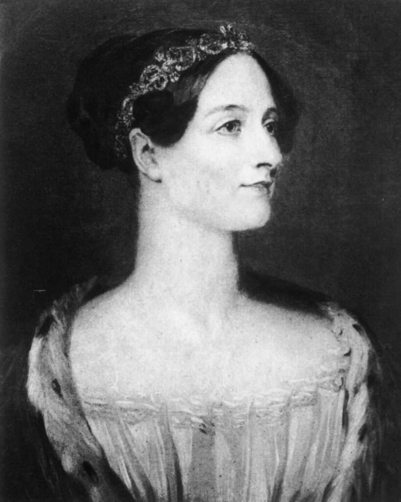 Ada Lovelace, imagem em preto e branco