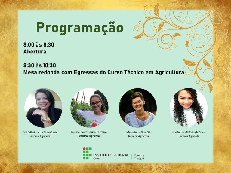Mulheres na Agricultura será promovido por IFCE Campus Tianguá